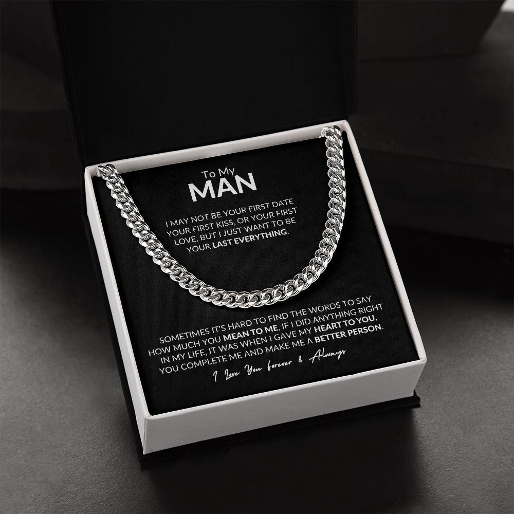 To My Man l I love you forever (Cuban Link Chain) - Stacy Style