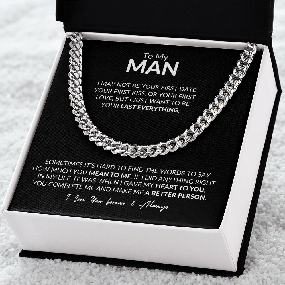 To My Man l I love you forever (Cuban Link Chain) - Stacy Style