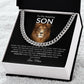 To My Amazing SON l Believe in Yourself (Cuban Link Chain) - Stacy Style