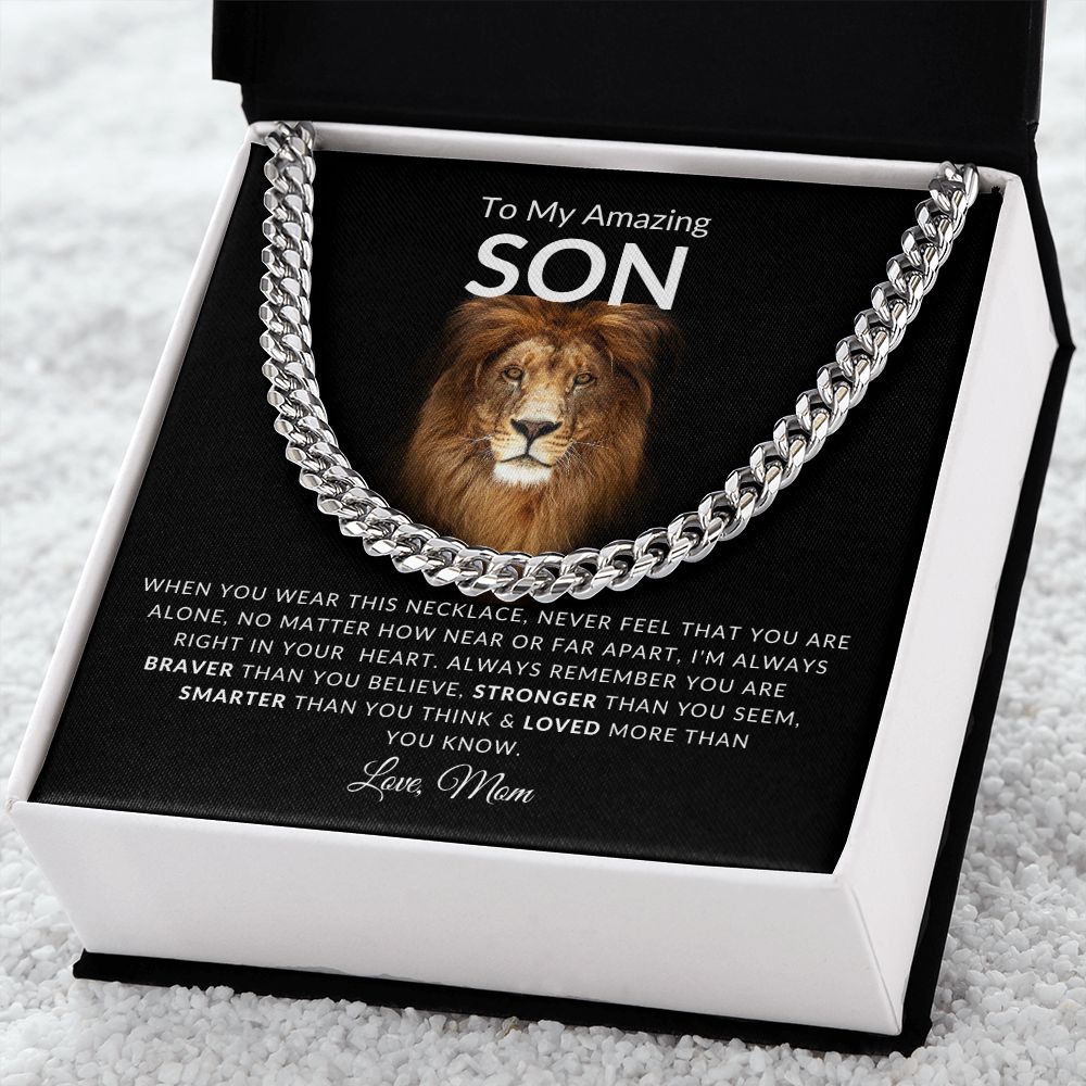 To My Amazing SON l Believe in Yourself (Cuban Link Chain) - Stacy Style