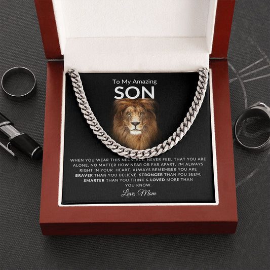 To My Amazing SON l Believe in Yourself (Cuban Link Chain) - Stacy Style