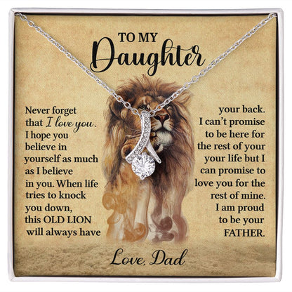 To My Daughter l I'm proud to be your father (Alluring beauty Necklace) - Stacy Style