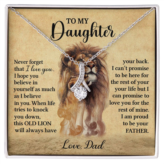To My Daughter l I'm proud to be your father (Alluring beauty Necklace) - Stacy Style