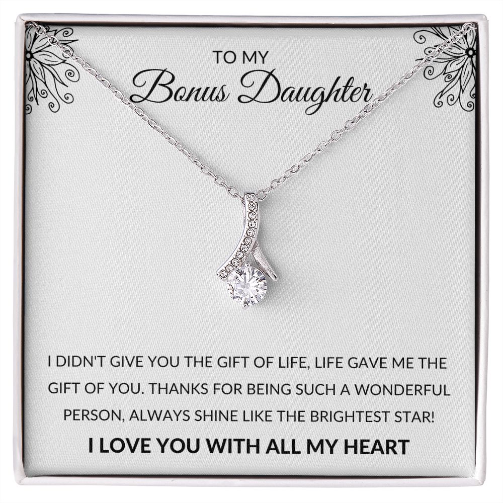 To My Bonus Daughter l LIFE GAVE ME YOU (Alluring Beaty Necklace) - Stacy Style