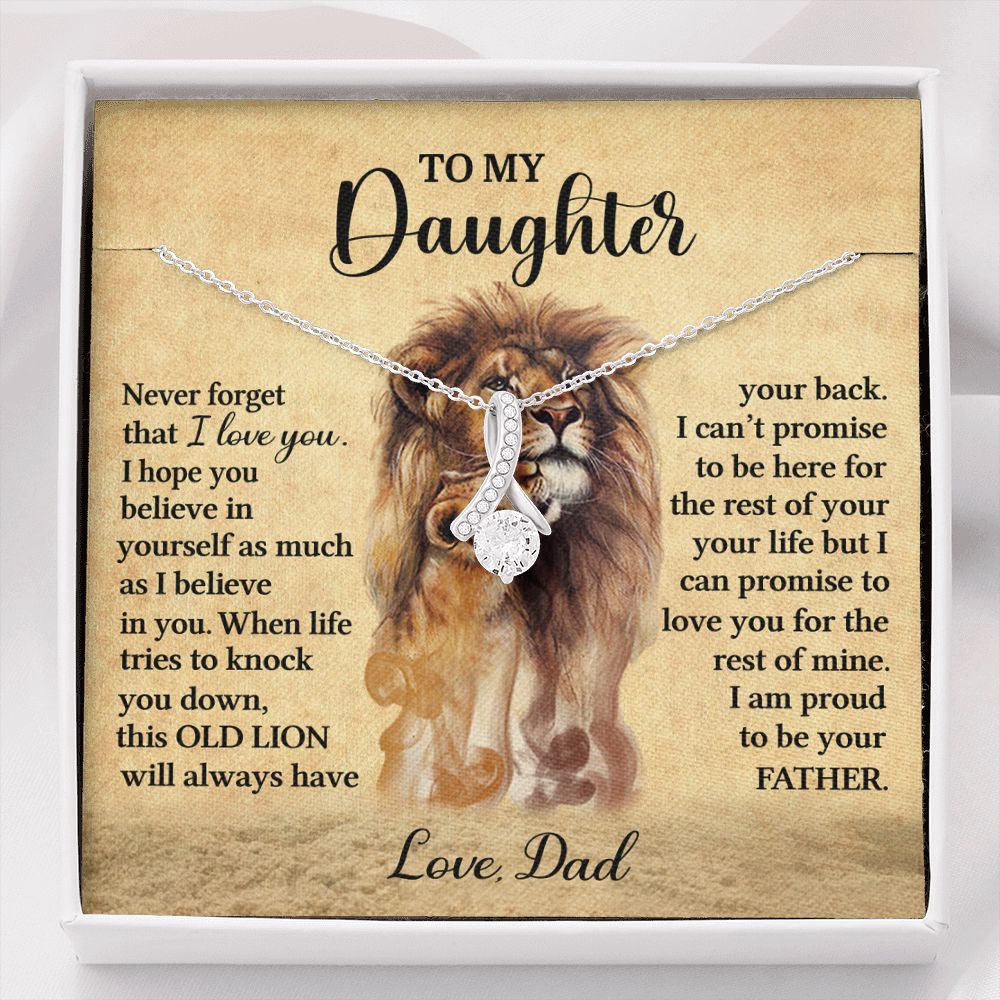 To My Daughter l I'm proud to be your father (Alluring beauty Necklace) - Stacy Style