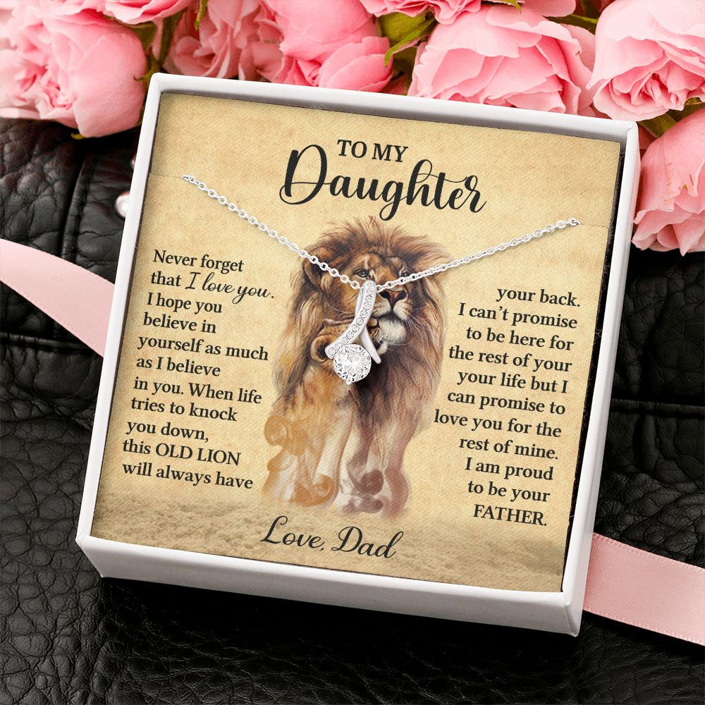 To My Daughter l I'm proud to be your father (Alluring beauty Necklace) - Stacy Style