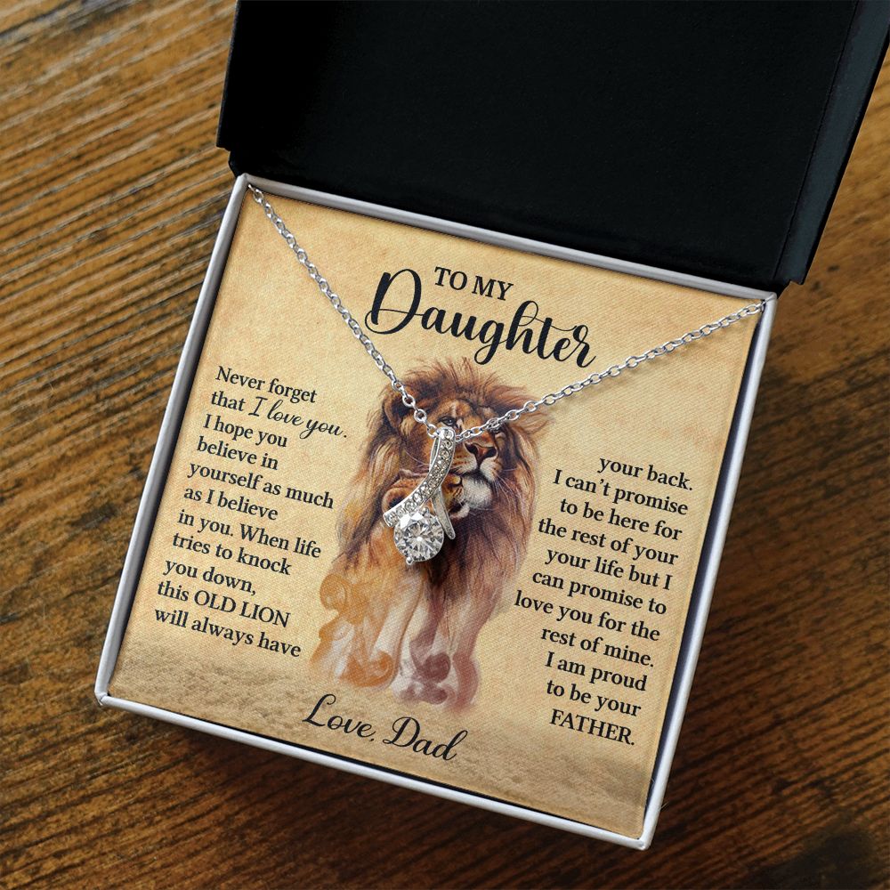 To My Daughter l I'm proud to be your father (Alluring beauty Necklace) - Stacy Style