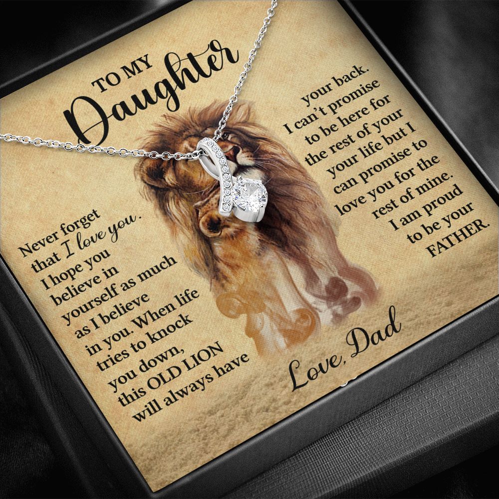 To My Daughter l I'm proud to be your father (Alluring beauty Necklace) - Stacy Style