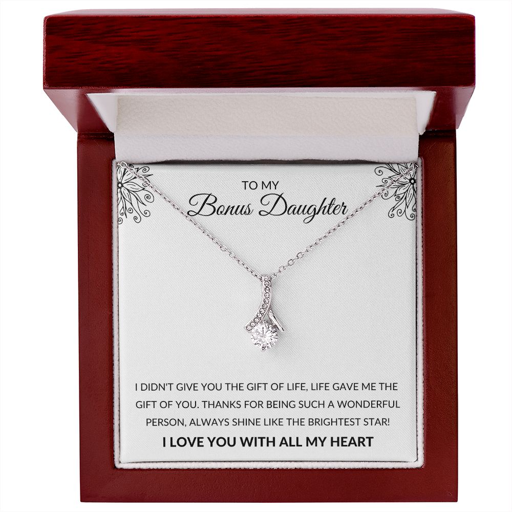 To My Bonus Daughter l LIFE GAVE ME YOU (Alluring Beaty Necklace) - Stacy Style