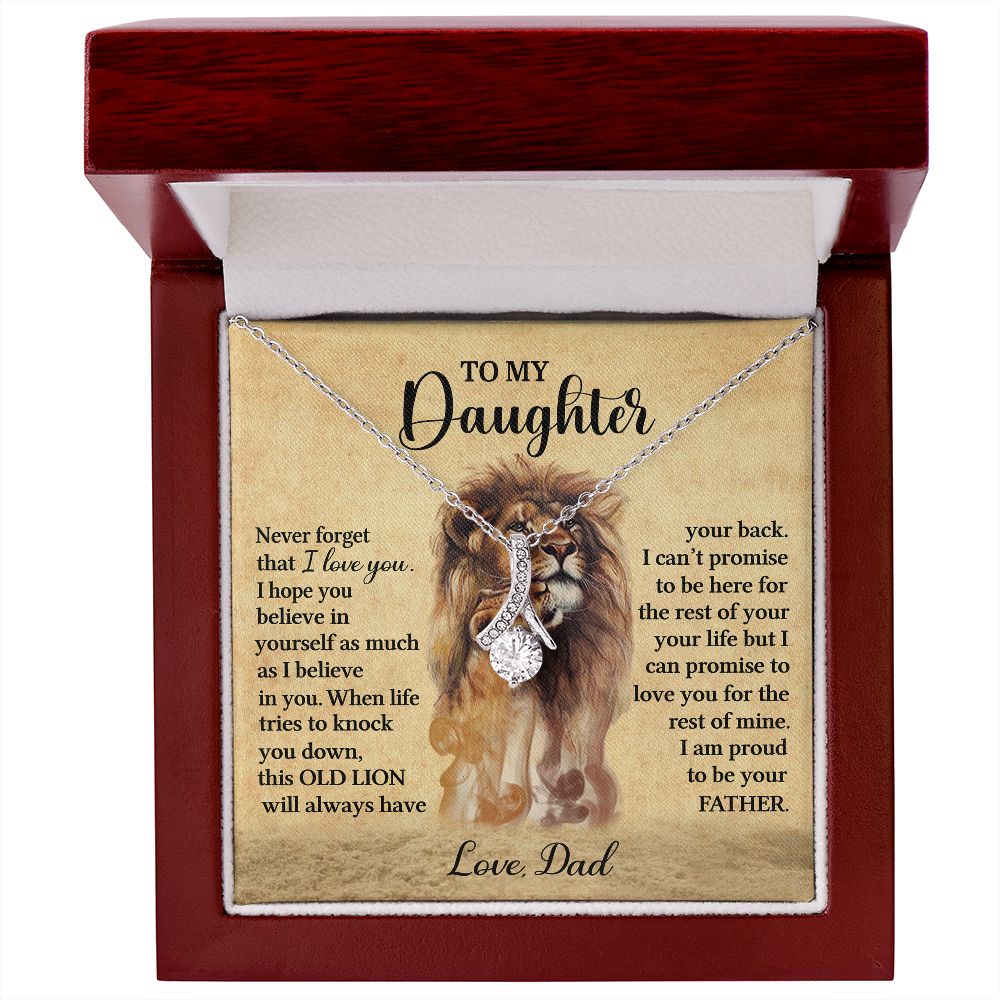 To My Daughter l I'm proud to be your father (Alluring beauty Necklace) - Stacy Style