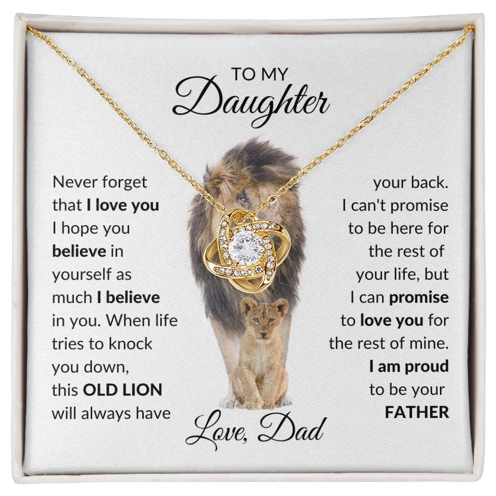 To My Daughter - I'm proud to be your father Necklace - Stacy Style