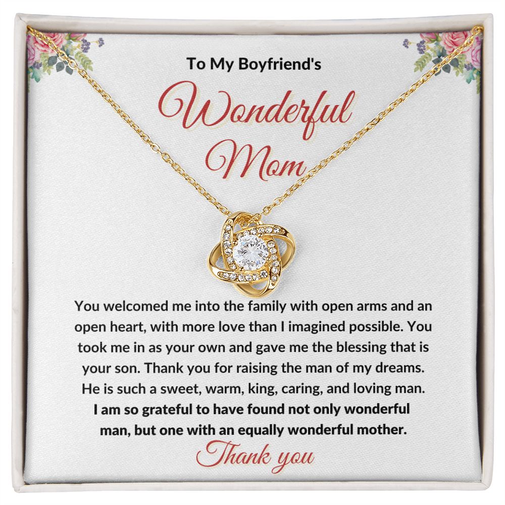 To My Boyfriend's Mom Necklace l Mother-in-Law Jewellery Necklace - Stacy Style