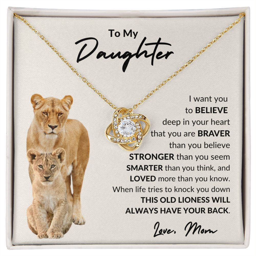 To My Daughter l I WANT YOU BELIEVE (Love Knot Necklace) - Stacy Style