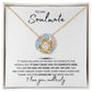 To My Soulmate l YOU ARE MY WORLD (Love Knot Necklace) - Stacy Style