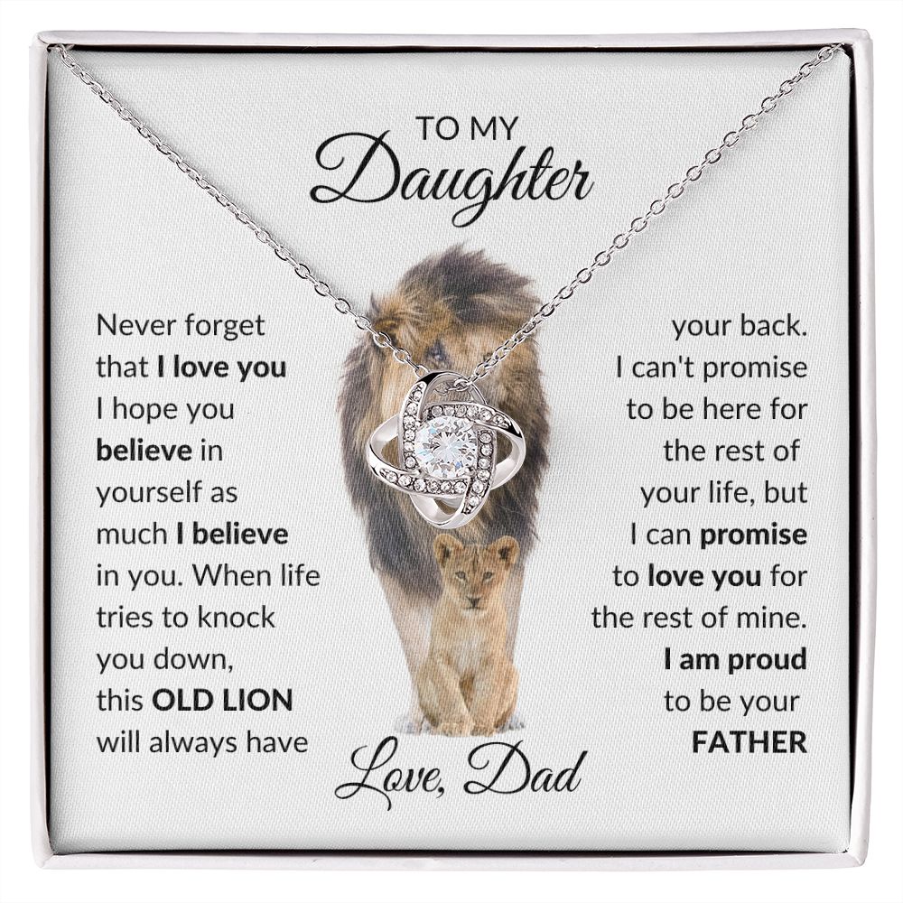 To My Daughter - I'm proud to be your father Necklace - Stacy Style