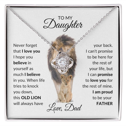 To My Daughter - I'm proud to be your father Necklace - Stacy Style