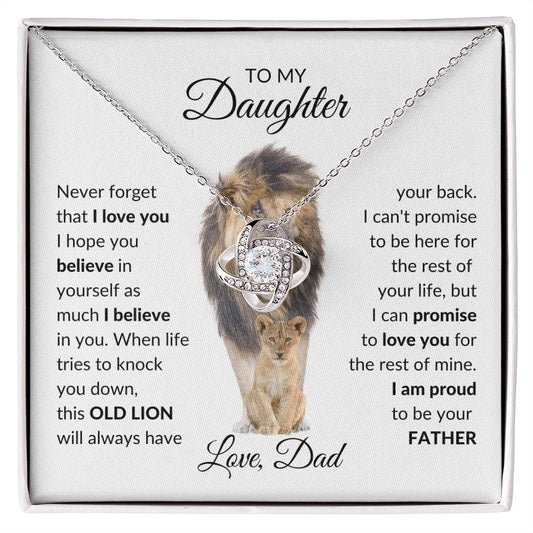To My Daughter - I'm proud to be your father Necklace - Stacy Style