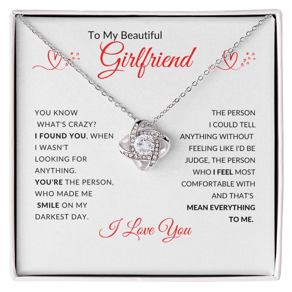 To My Beautiful Girlfriend (Love Knot Necklace) - Stacy Style