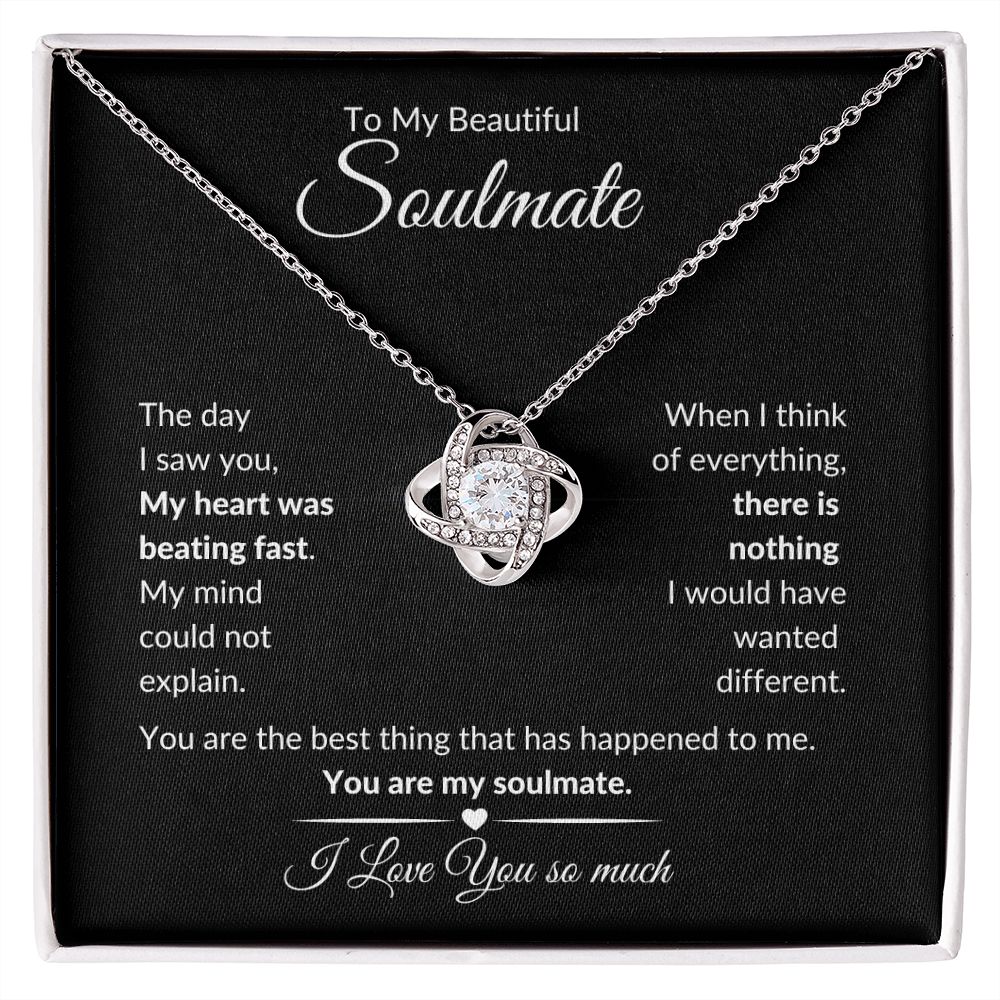 To My Soulmate (Love Knot Necklace) - Stacy Style