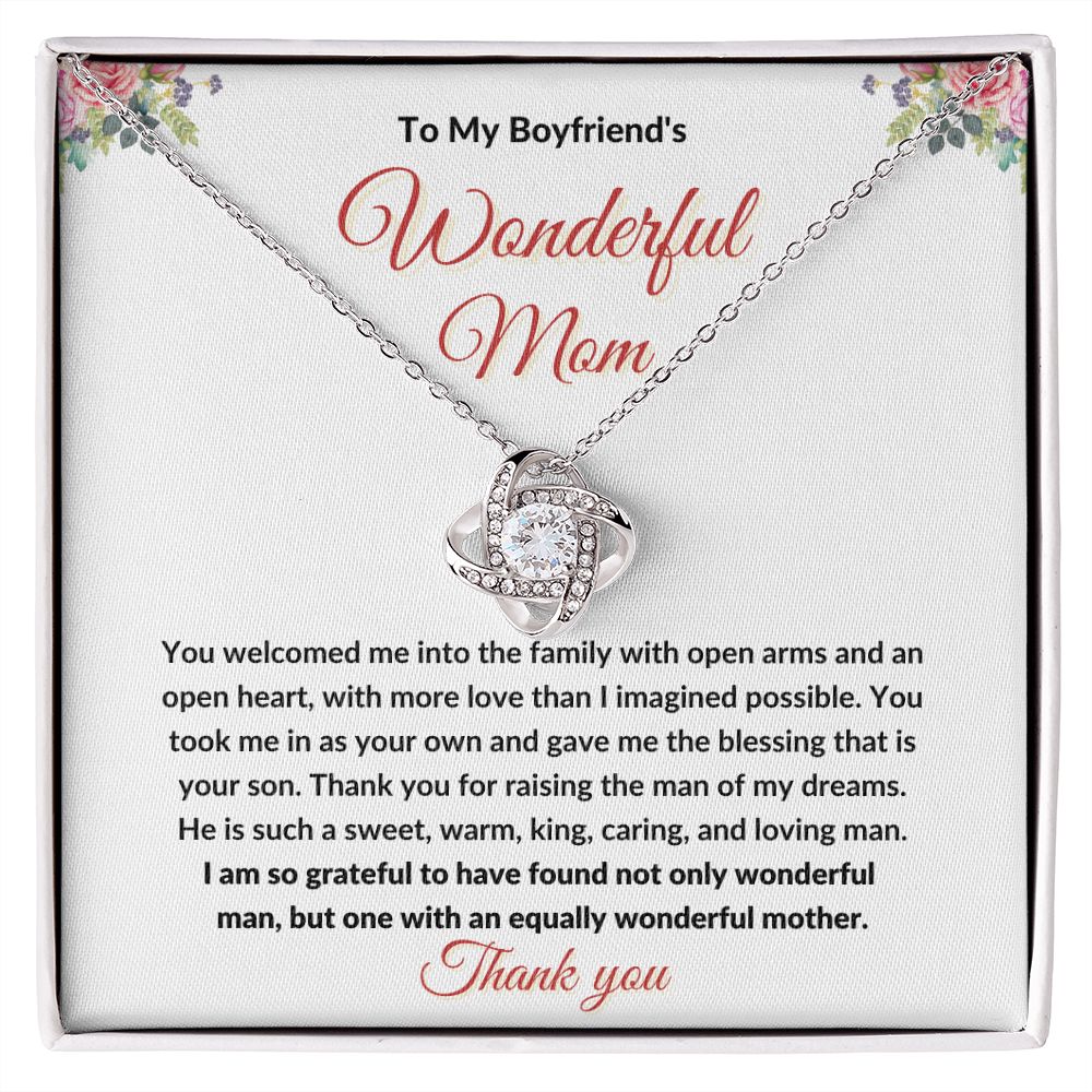To My Boyfriend's Mom Necklace l Mother-in-Law Jewellery Necklace - Stacy Style