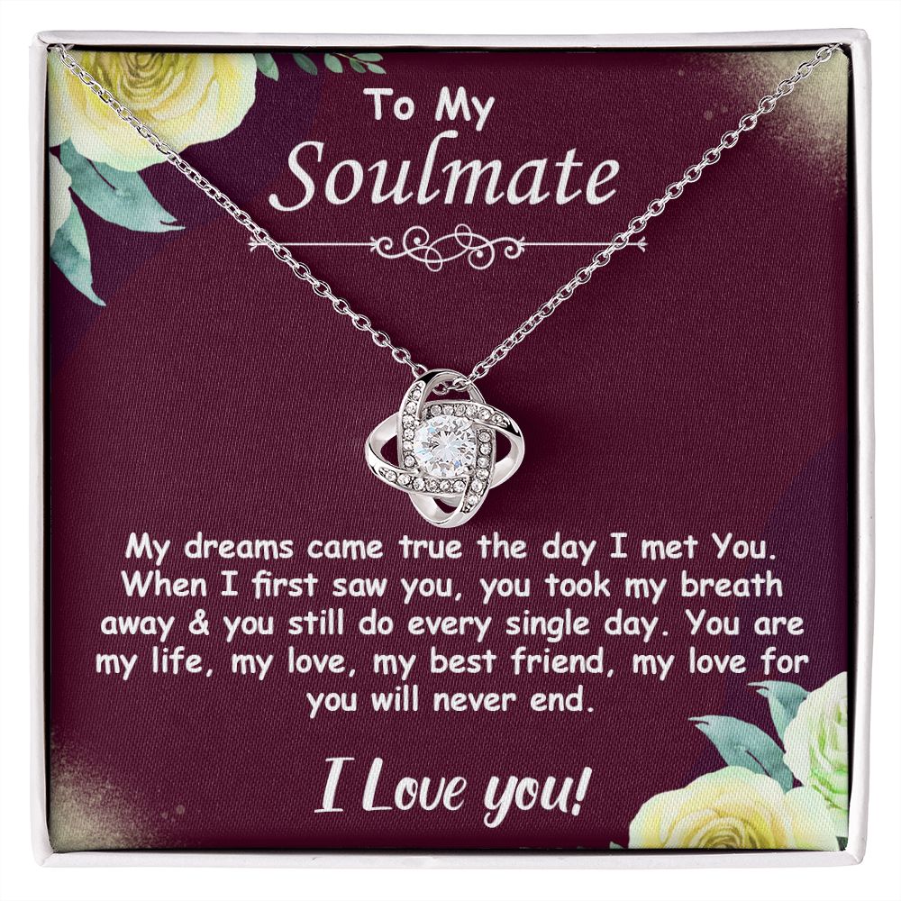To My Soulmate l YOU ARE MY LIFE (Love Knot Necklace) - Stacy Style