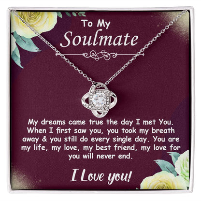 To My Soulmate l YOU ARE MY LIFE (Love Knot Necklace) - Stacy Style