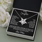 To My Daughter l I LOVE YOU from Mom (Love Knot Necklace) - Stacy Style