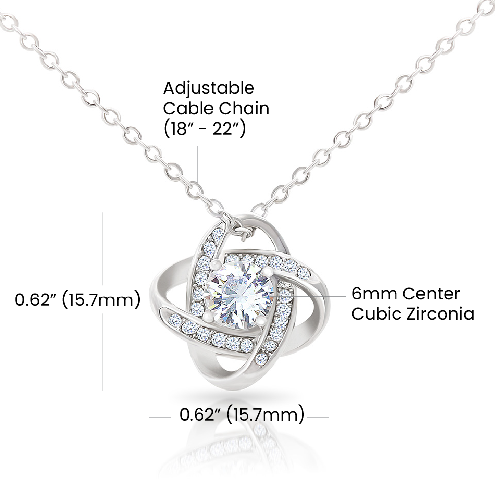 To My Soulmate l YOU ARE MY WORLD (Love Knot Necklace) - Stacy Style