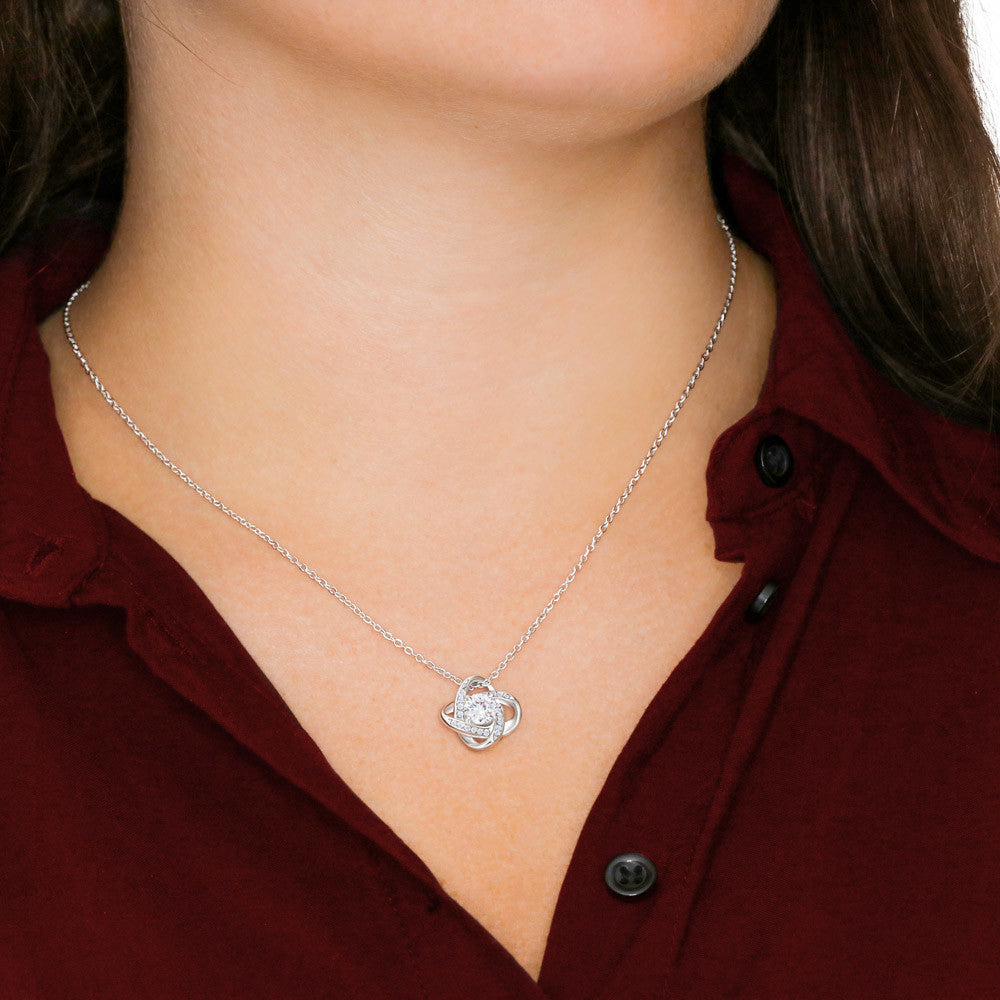 To Our Daughter l Never forget that we love you (Love Knot Necklace) - Stacy Style