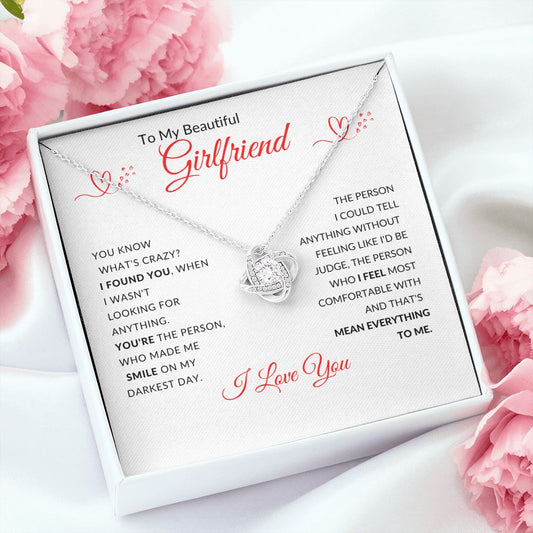 To My Beautiful Girlfriend (Love Knot Necklace) - Stacy Style