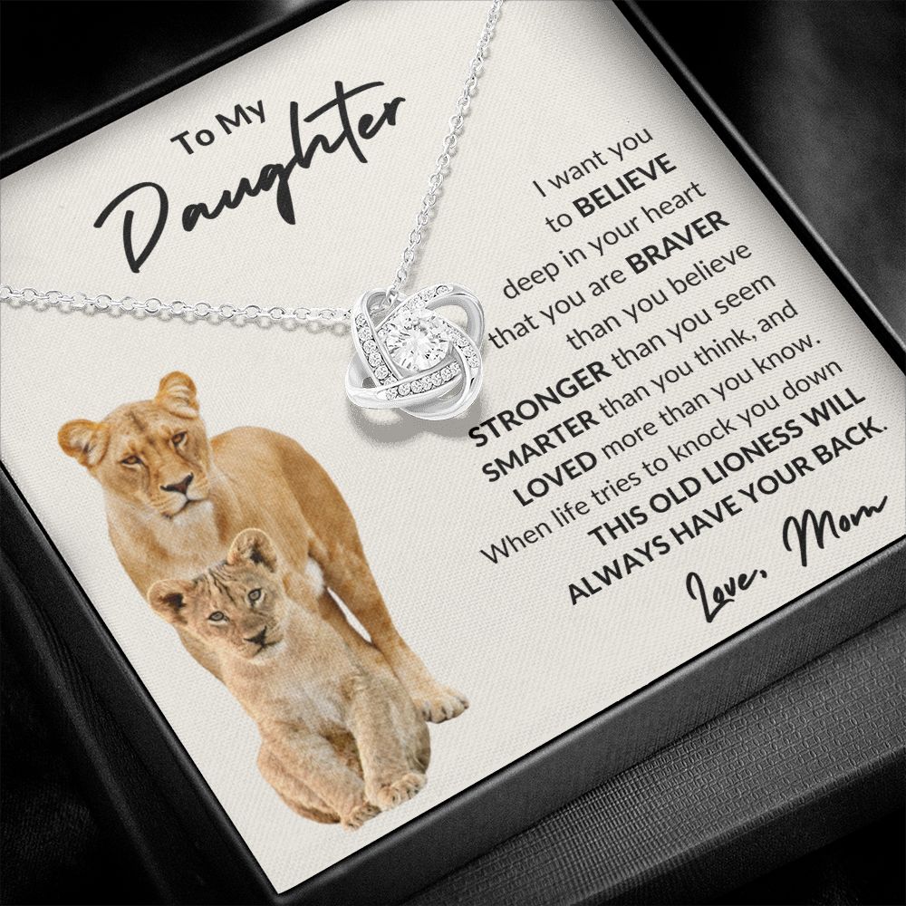 To My Daughter l I WANT YOU BELIEVE (Love Knot Necklace) - Stacy Style