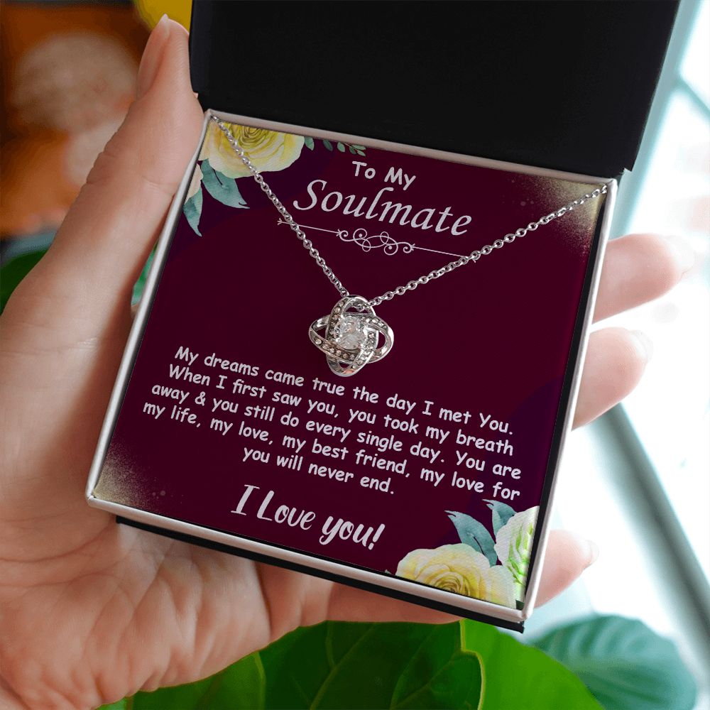 To My Soulmate l YOU ARE MY LIFE (Love Knot Necklace) - Stacy Style