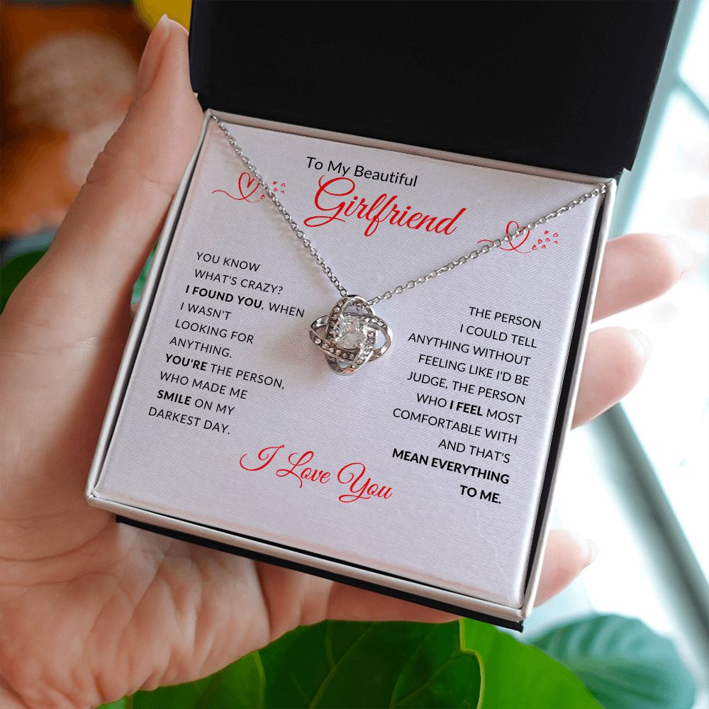 To My Beautiful Girlfriend (Love Knot Necklace) - Stacy Style