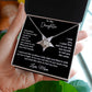To My Daughter l I LOVE YOU from Mom (Love Knot Necklace) - Stacy Style