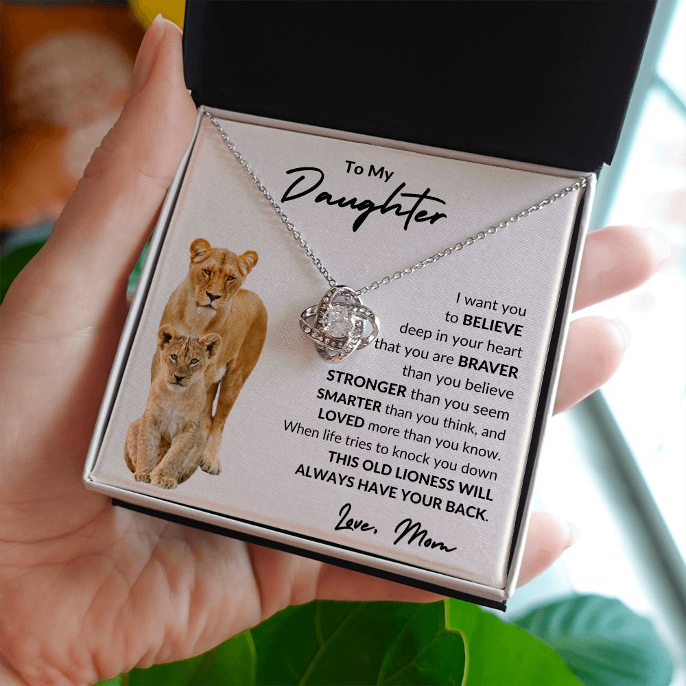 To My Daughter l I WANT YOU BELIEVE (Love Knot Necklace) - Stacy Style