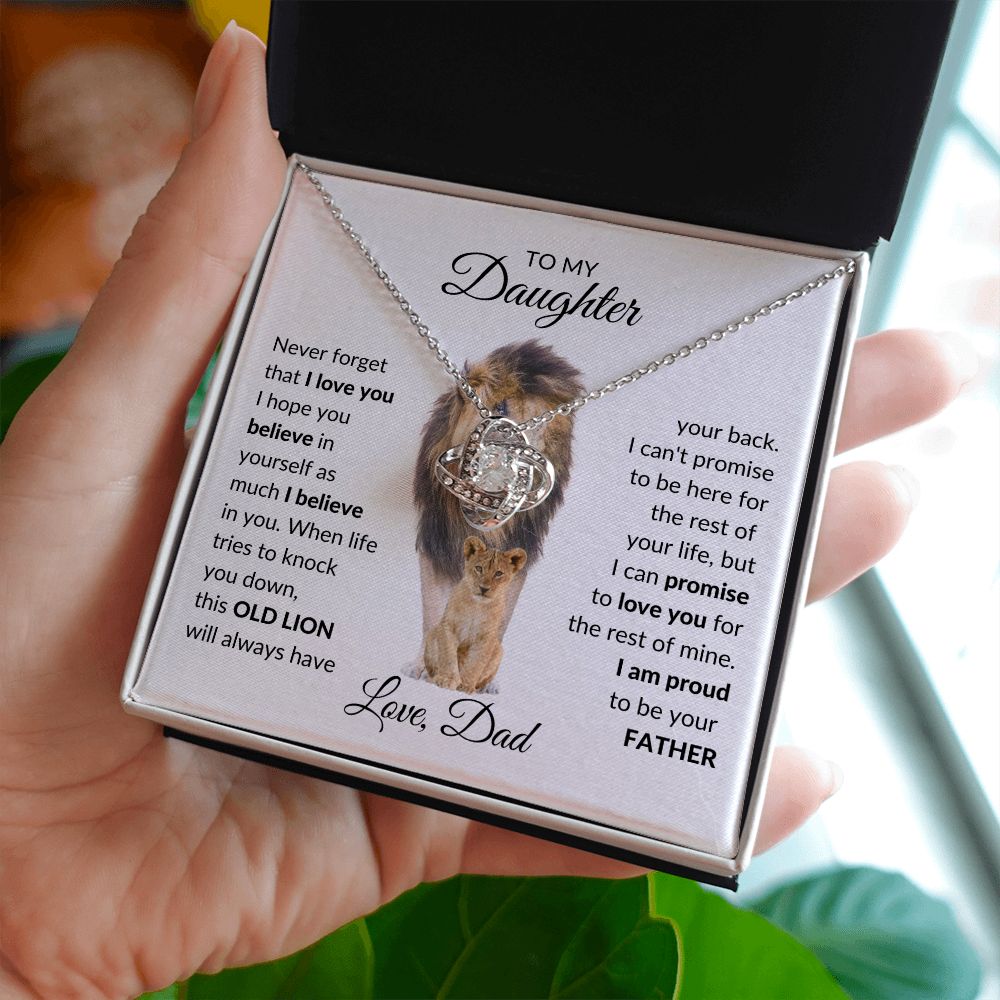 To My Daughter - I'm proud to be your father Necklace - Stacy Style