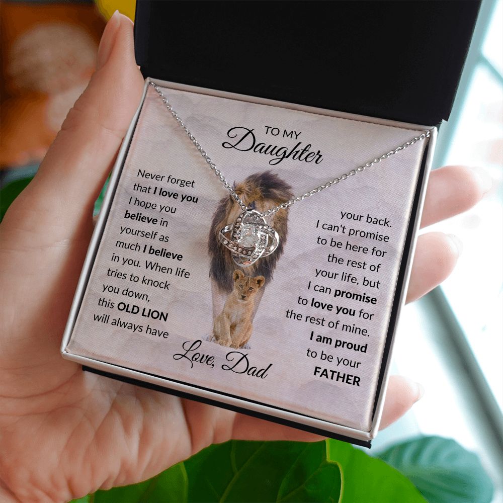 To My Daughter - Love Knot Necklace - Stacy Style
