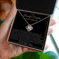 To My Beautiful Daughter on your wedding day (Love Knot Necklace) - Stacy Style