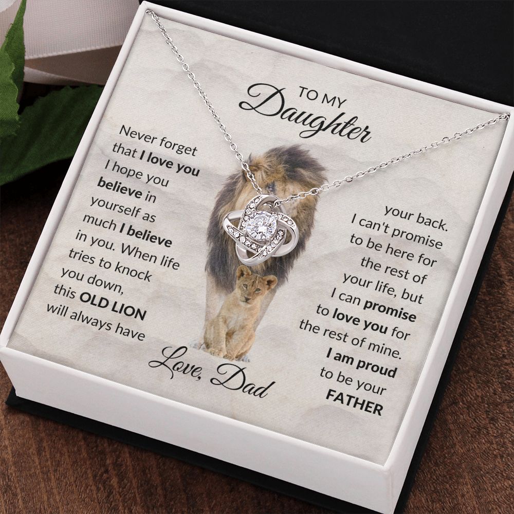 To My Daughter - Love Knot Necklace - Stacy Style