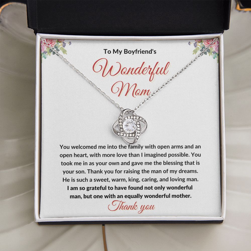 To My Boyfriend's Mom Necklace l Mother-in-Law Jewellery Necklace - Stacy Style