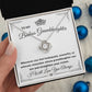 To My Badass Granddaughter l Straighten Your Crown (Love Knot Necklace) - Stacy Style