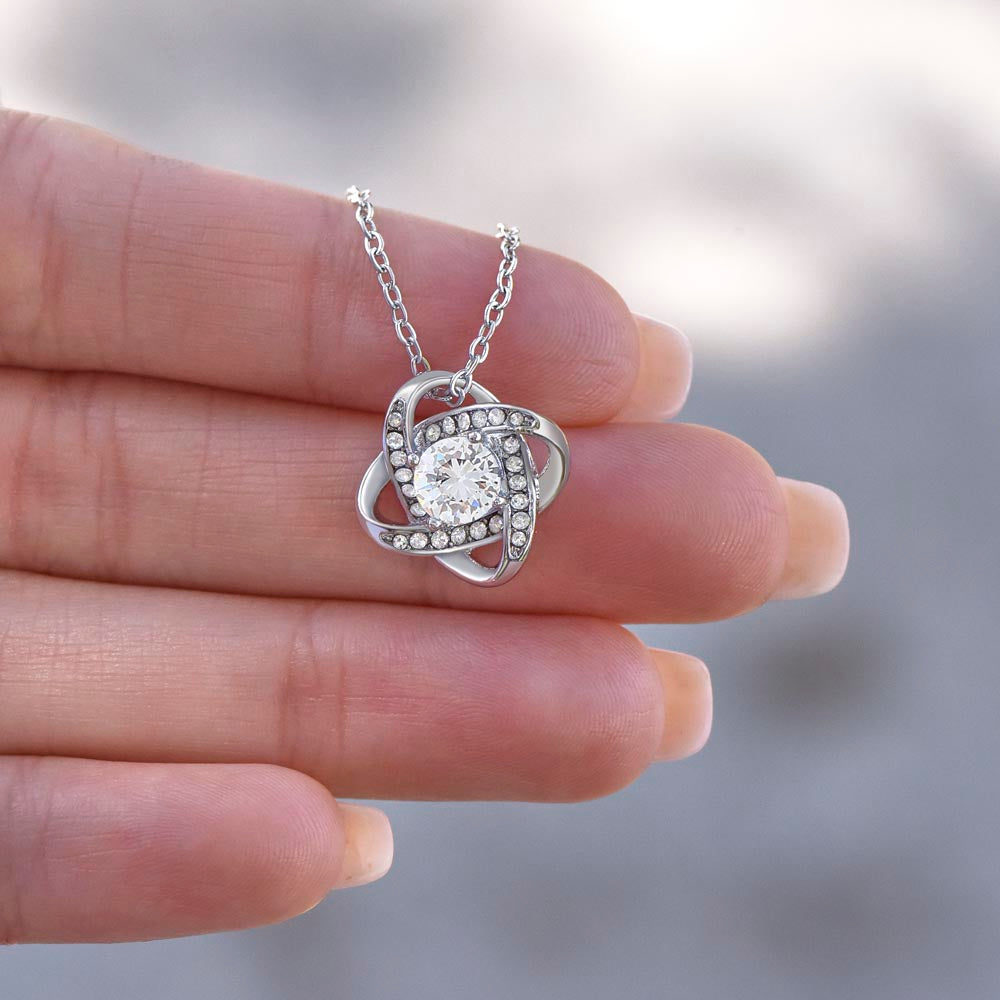 To My Badass Granddaughter l Straighten Your Crown (Love Knot Necklace) - Stacy Style