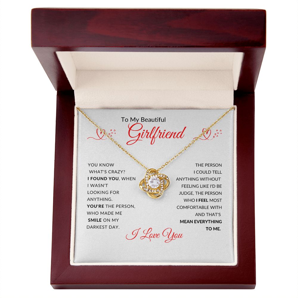 To My Beautiful Girlfriend (Love Knot Necklace) - Stacy Style