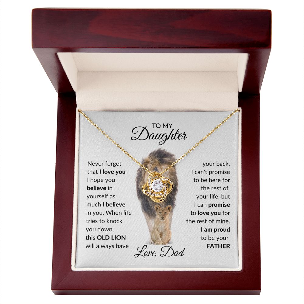 To My Daughter - I'm proud to be your father Necklace - Stacy Style