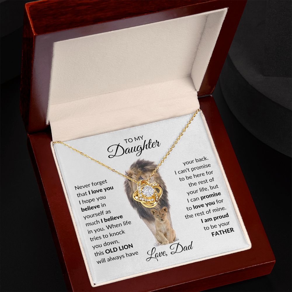 To My Daughter - I'm proud to be your father Necklace - Stacy Style