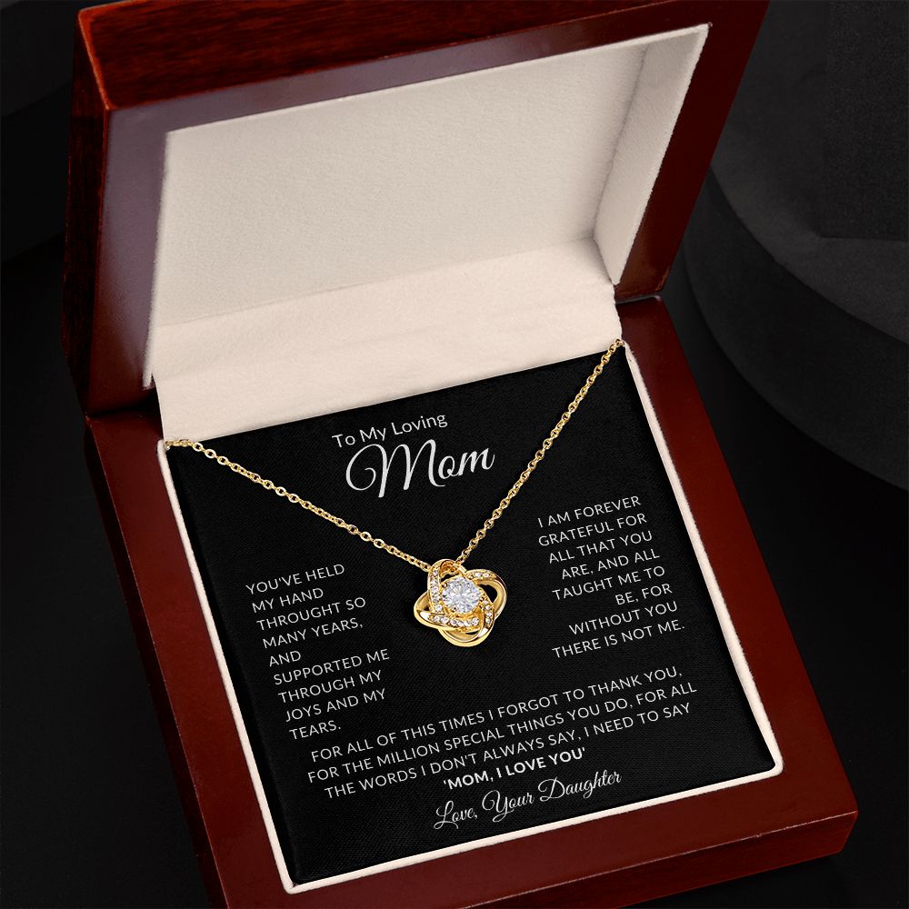 To My Loving Mom l THANK YOU (Love Knot Necklace) - Stacy Style