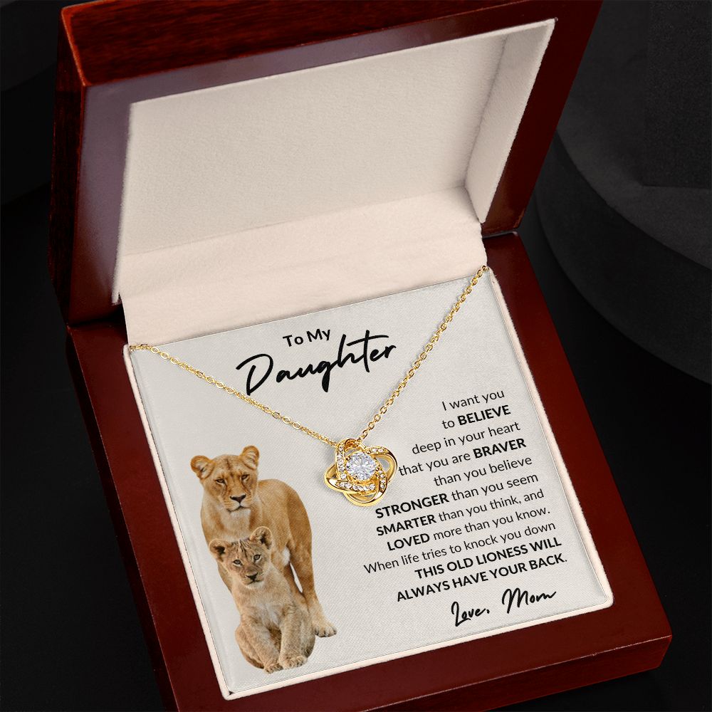 To My Daughter l I WANT YOU BELIEVE (Love Knot Necklace) - Stacy Style