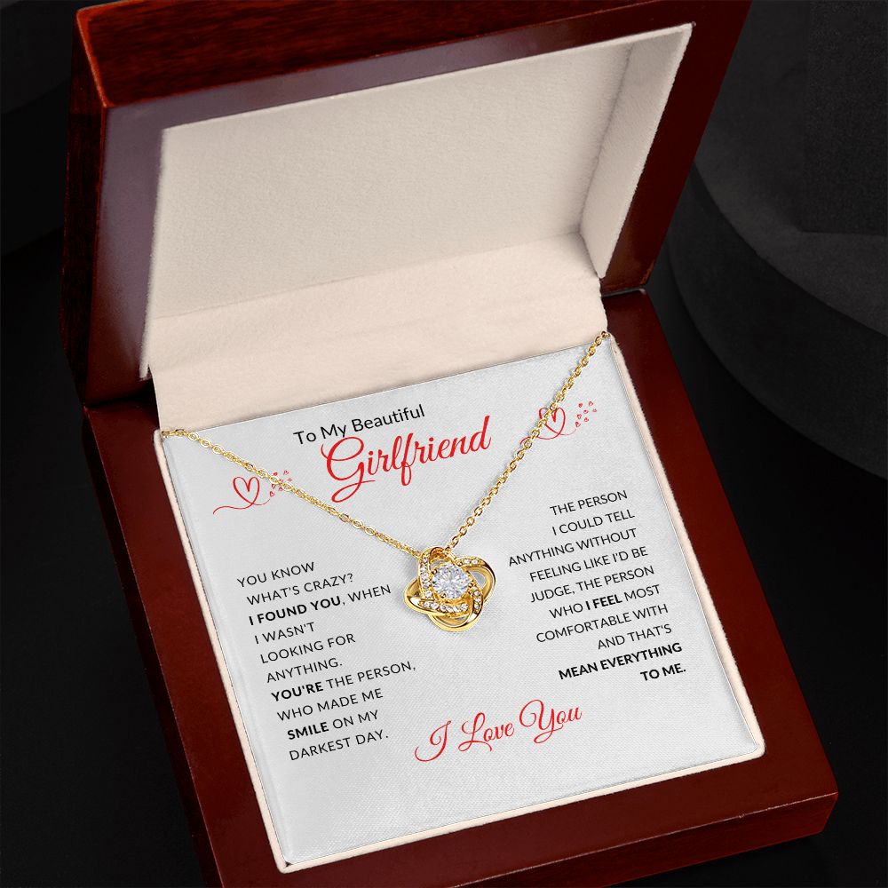To My Beautiful Girlfriend (Love Knot Necklace) - Stacy Style