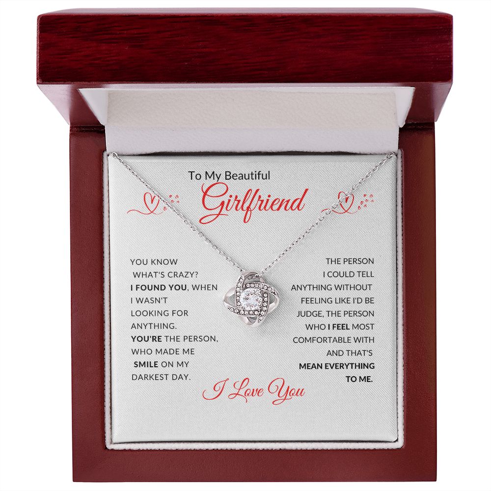 To My Beautiful Girlfriend (Love Knot Necklace) - Stacy Style