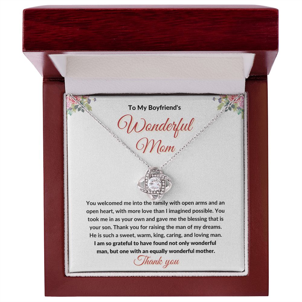 To My Boyfriend's Mom Necklace l Mother-in-Law Jewellery Necklace - Stacy Style